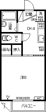山口県 下松市 賃貸アパート 平面図